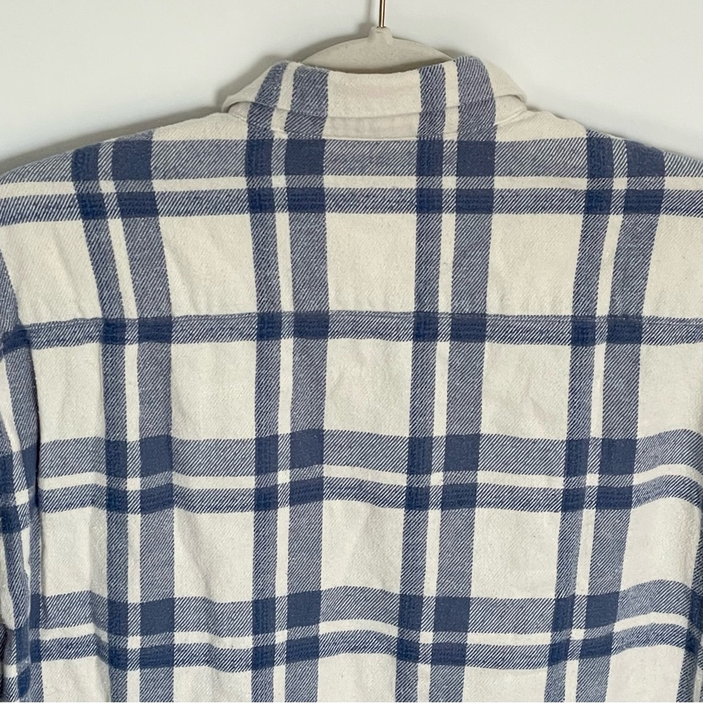 Madewell flannel classic ex-boyfriend plaid button down shirt 54170 - Picture 8 of 14